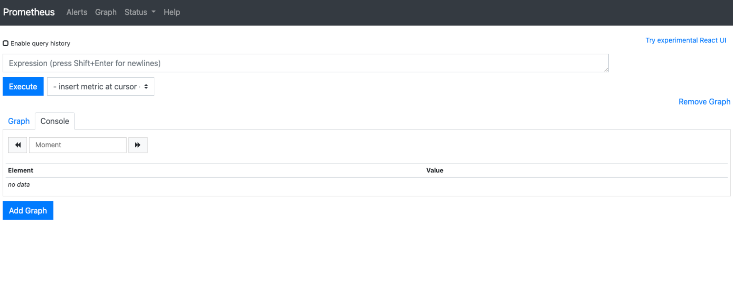 Prometheus Graph UI