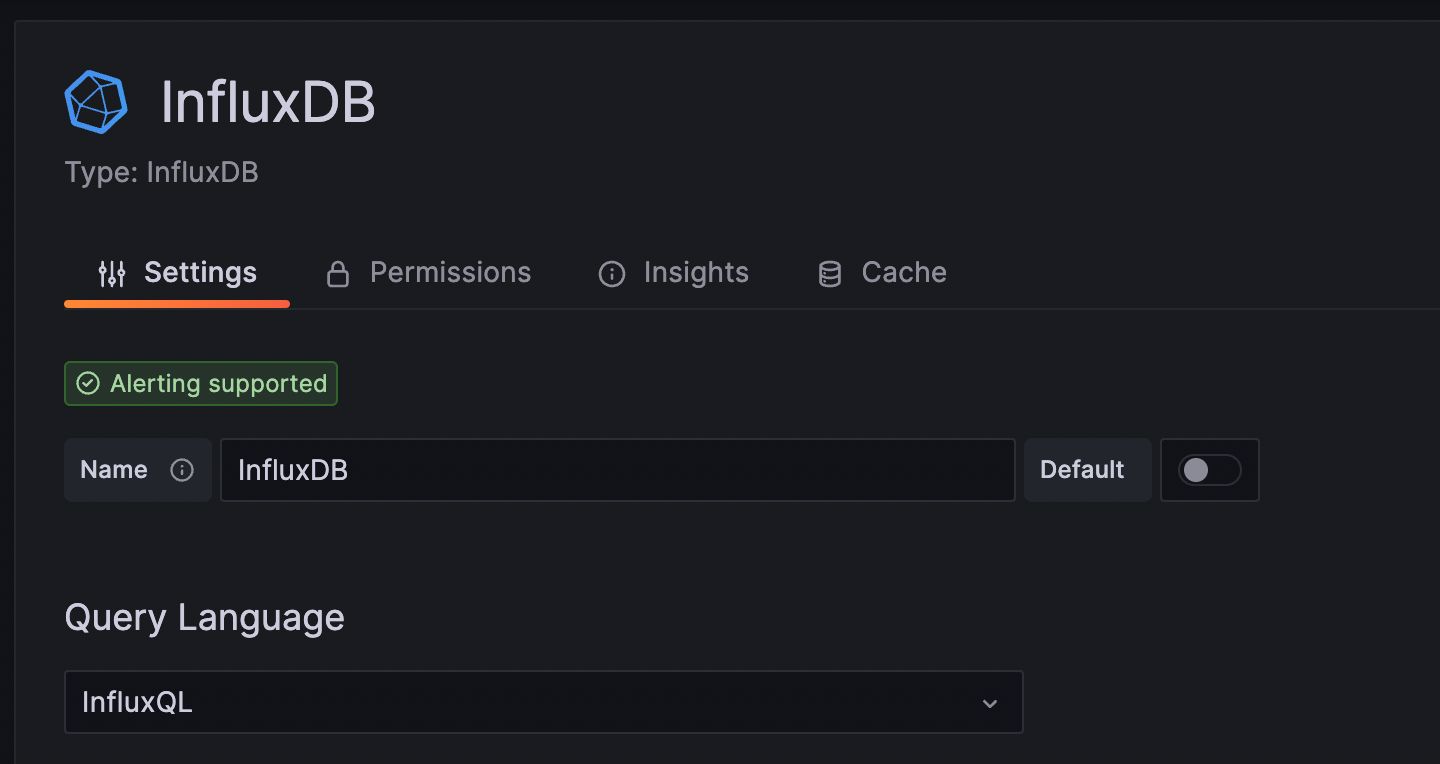 InfluxDB data source