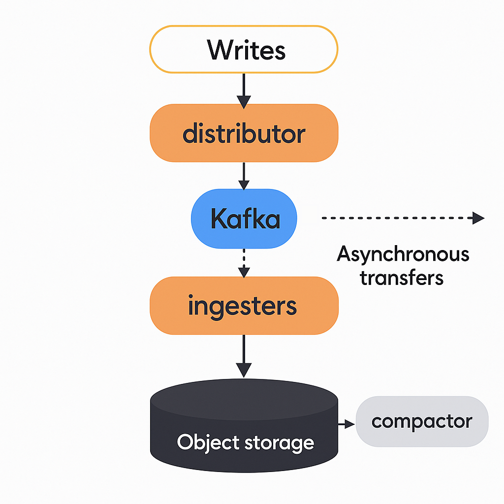 Ingest storage architecture of Grafana Mimir's write path