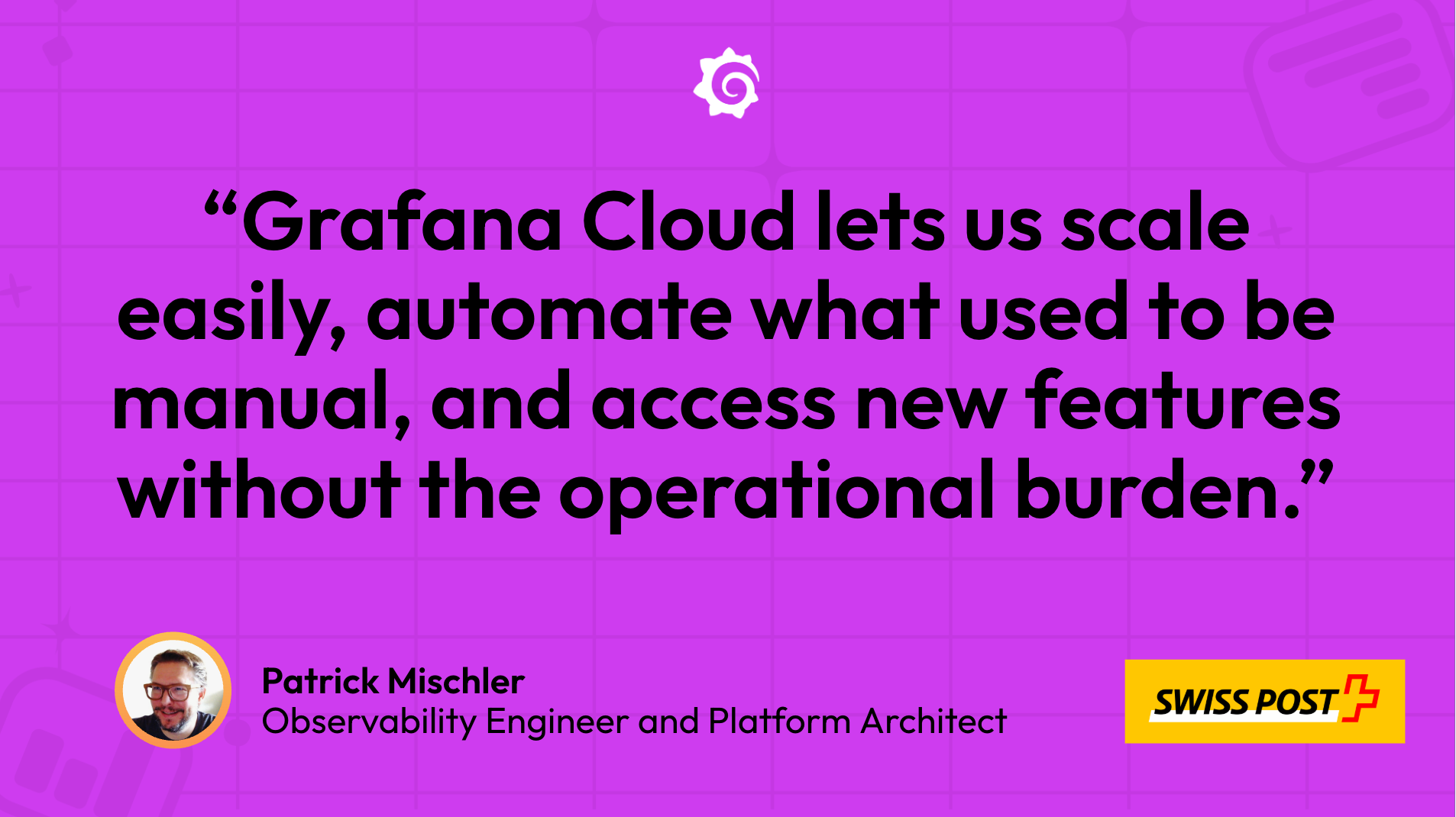How Swiss Post scaled observability and simplified operations with Grafana Cloud