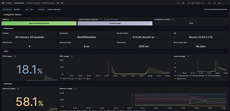 Docker Linux Virtual Machine Overview and Logs