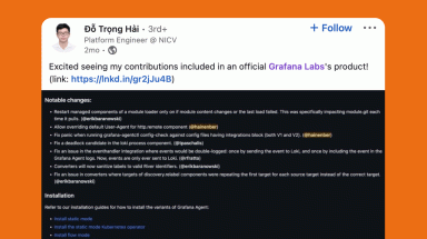 So much love for Grafana contributors