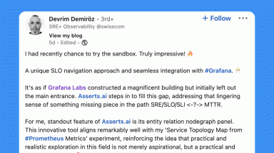 Early review of Grafana Cloud and Asserts