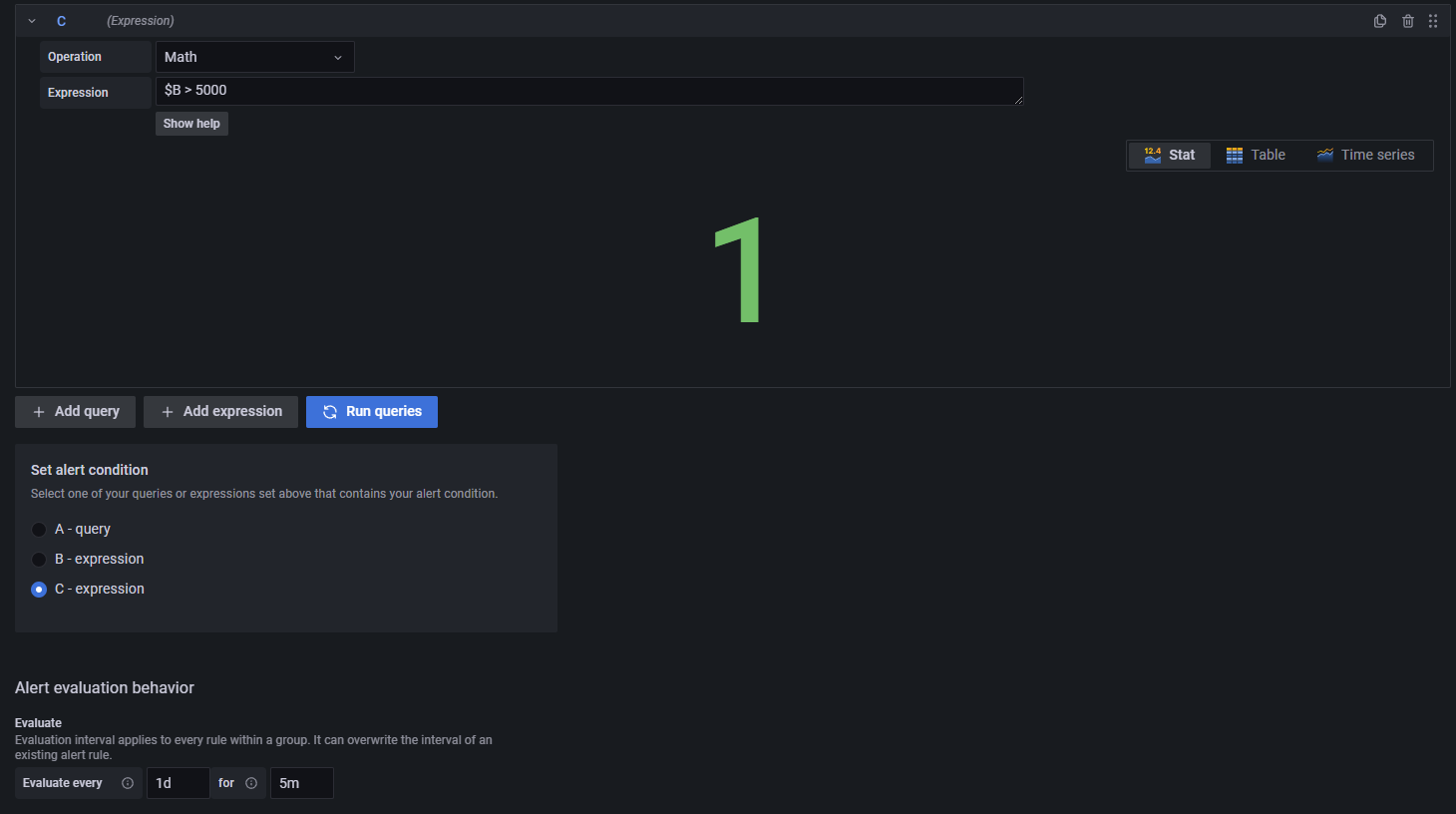 grafana alerts from flux queries