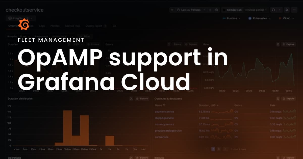 Manage your OpenTelemetry Collectors with Fleet Management in Grafana Cloud