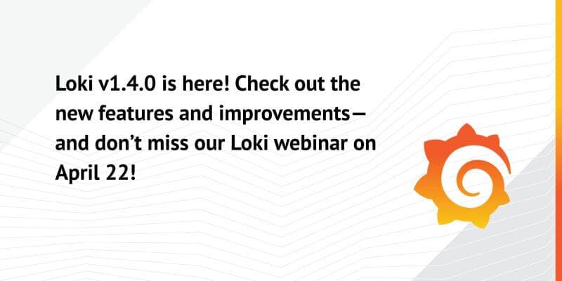 Loki v1.4.0 released, with query statistics and up to 300x regex optimization