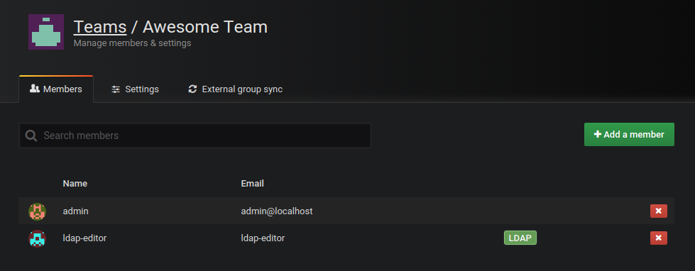 LDAP group synchronization